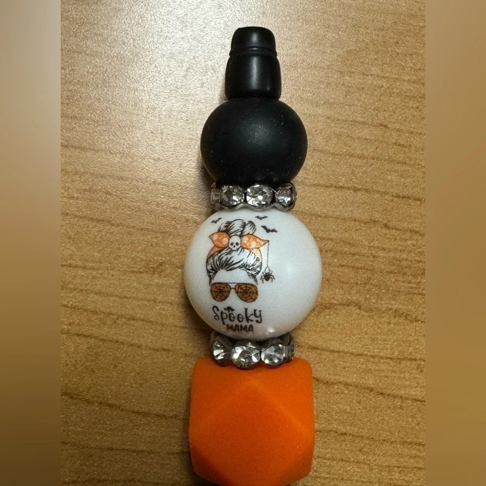 Spooky Mama Beaded Pen
